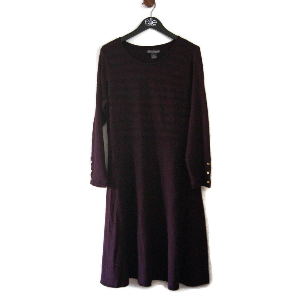 Jessica Howard Woman PatternedSweater Dress Size 1X NWT